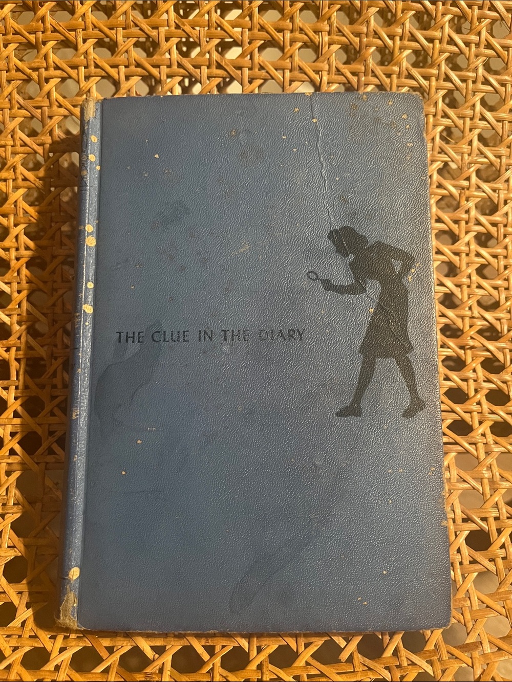 Vintage 'The Clue in the Diary' Hardcover Book - Navy Blue